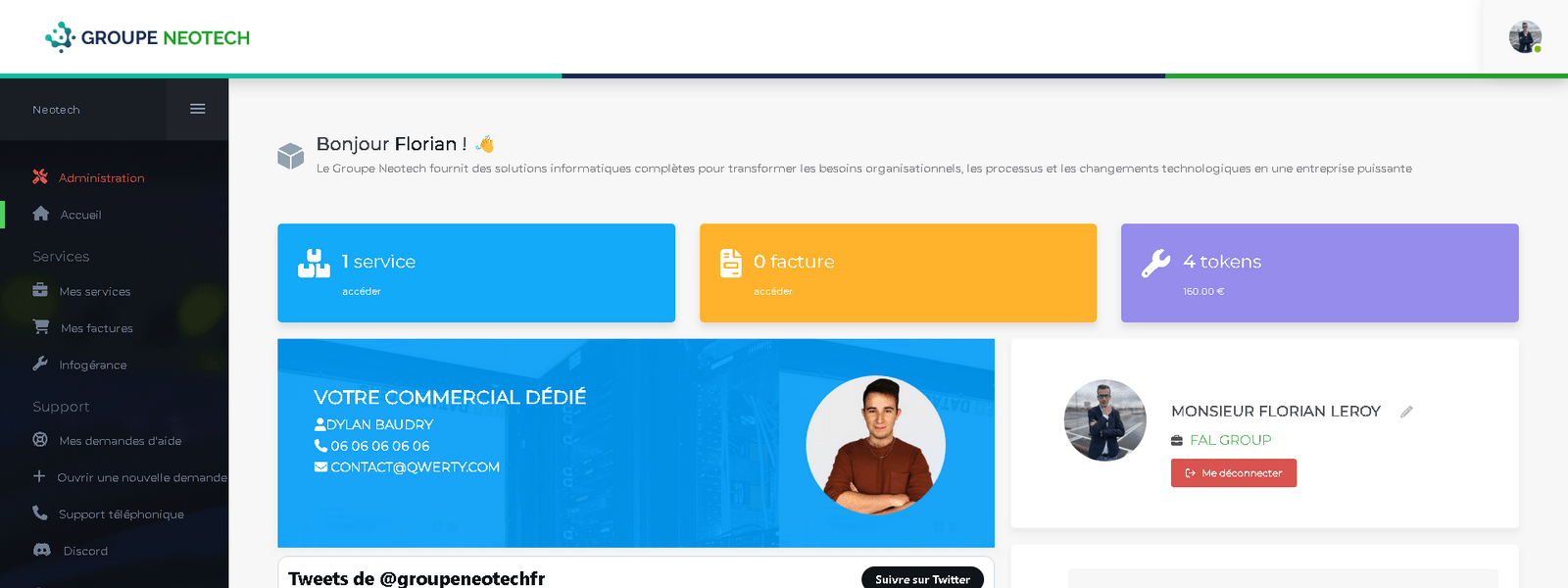 Groupe Neotech - projet réalisé par Agence web Nity Pro (Florian LEROY)