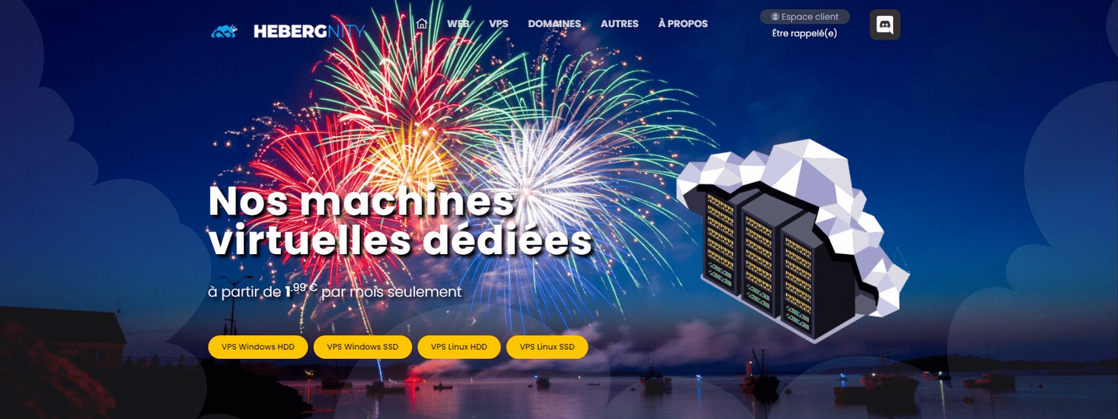 Hebergnity - projet réalisé par Agence web Nity Pro (Florian LEROY)