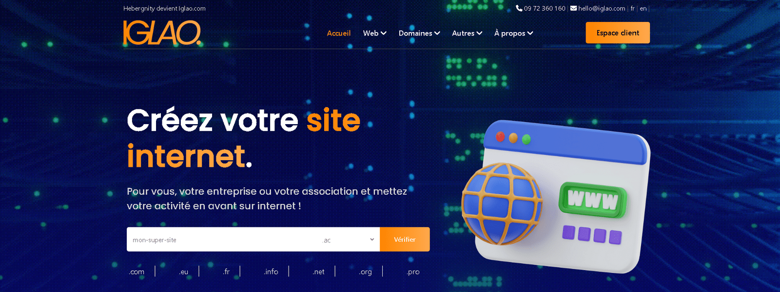 iglao - projet réalisé par Agence web Nity Pro (Florian LEROY)