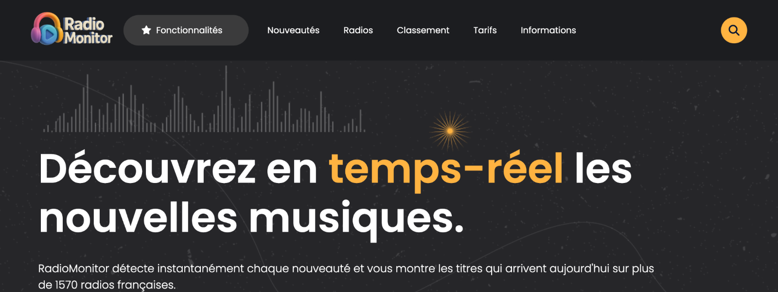 RadioMonitor.fr - projet réalisé par Agence web Nity Pro (Florian LEROY)