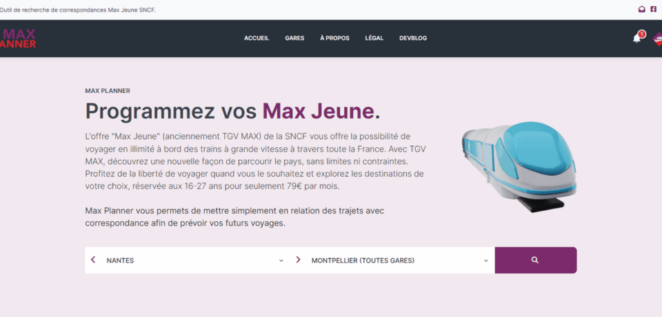 MaxPlanner SNCF